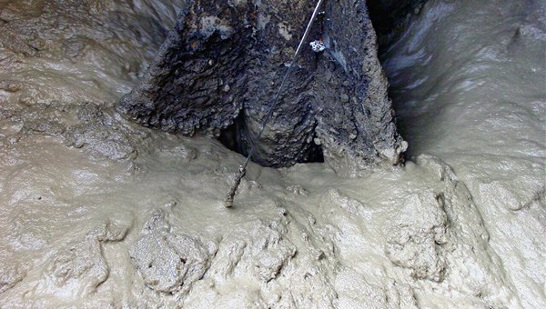 Detalle de un espesador de fangos